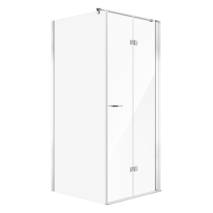 Koralle SL450 Falttür 2-teilig rechts für Trennwand, Typ TFTA R 100, 100 x 200 cm, für Duschwanne, mit GlasPlus