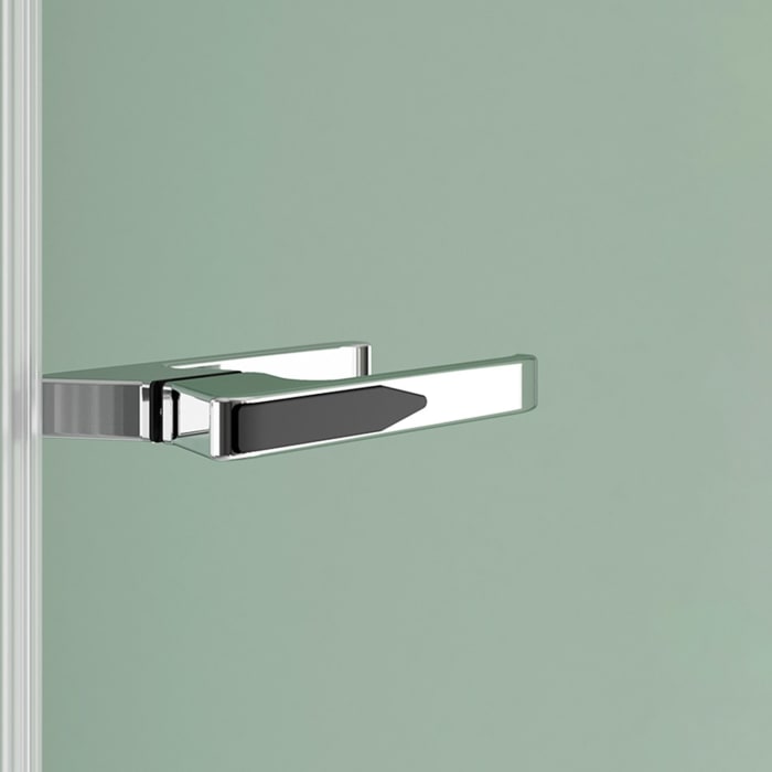 Koralle SL450 Falttür 2-teilig rechts für Trennwand, Typ TFTBOA R 75, 75 x 200 cm, bodengleich, mit GlasPlus