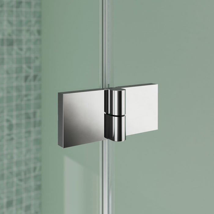 Koralle SL450 Falttür 2-teilig links für Trennwand, Typ TFTA L 100, 100 x 200 cm, für Duschwanne, mit GlasPlus