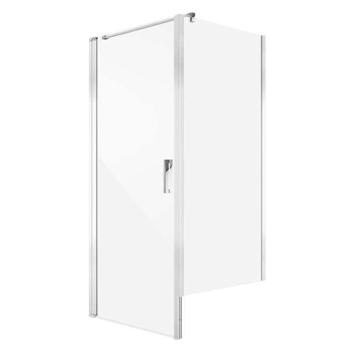 Koralle SL450 Pendeltür 1-flüglig links für Nische, Typ NPWA L 75, 75 x 200 cm, mit GlasPlus