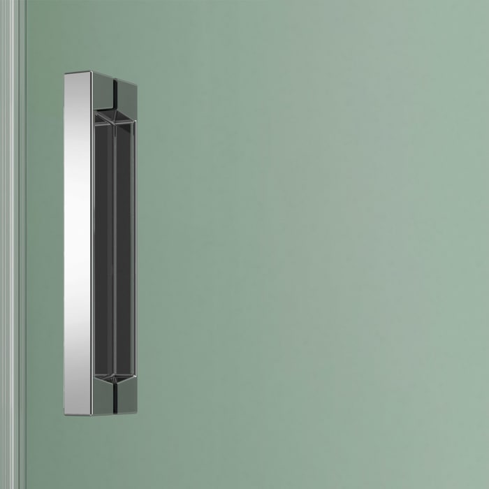 Koralle SL450 Pendeltür 1-flüglig mit Trennwand in Flucht rechts für Nische, Typ NPWWA R 120, 120 x 200 cm