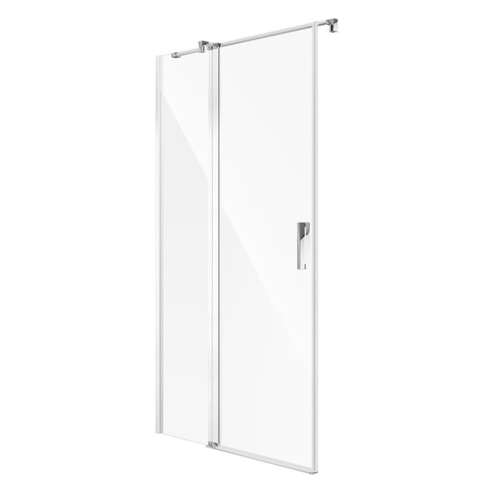 Koralle SL450 Pendeltür 1-flüglig mit Festteil links für Trennwand, Typ TPFBOA L 90, 90 x 200 cm, bodengleich