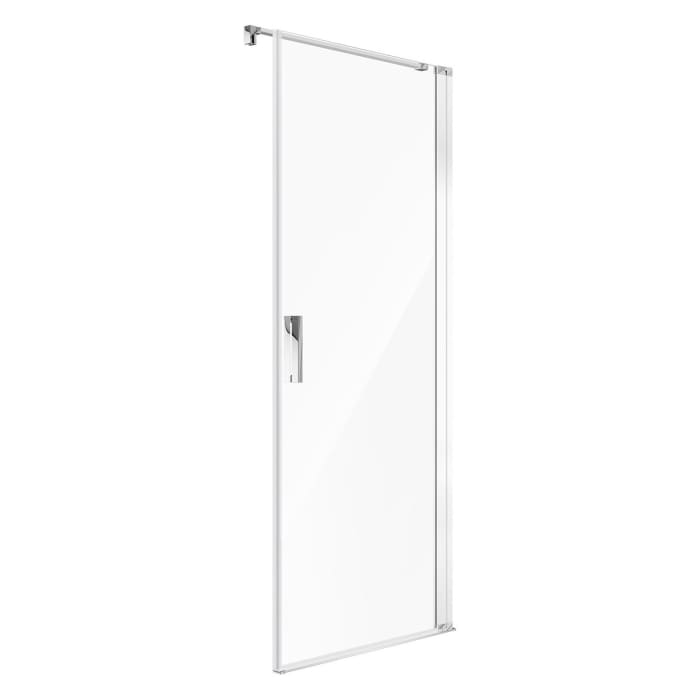 Koralle SL450 Pendeltür 1-flüglig rechts für Trennwand, Typ TPWA R 80, 80 x 200 cm, für Duschwanne, mit GlasPlus