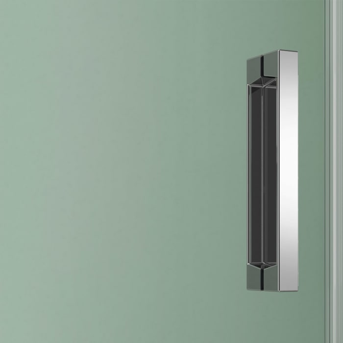 Koralle SL450 Pendeltür 1-flüglig mit Festteil links für Trennwand, Typ TPFBOA L 120, 120 x 200 cm, bodengleich