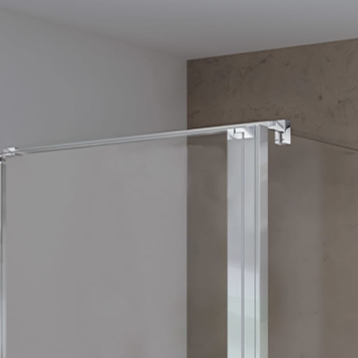 Koralle SL450 Pendeltür 1-flüglig links für Trennwand, Typ TPWA L 80, 80 x 200 cm, für Duschwanne, mit GlasPlus