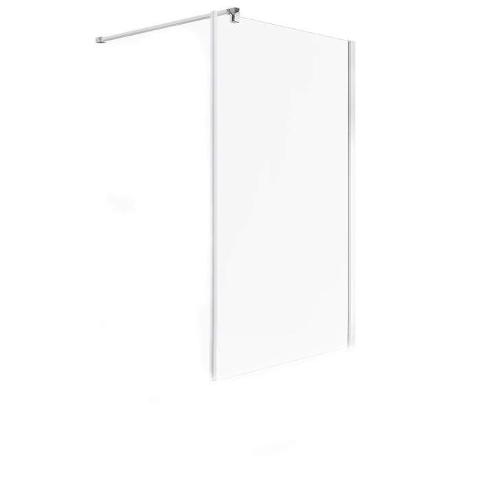 Koralle SL450 Trennwand kurz, Typ WP 90, 90 x 175 cm, für Duschwanne, mit GlasPlus