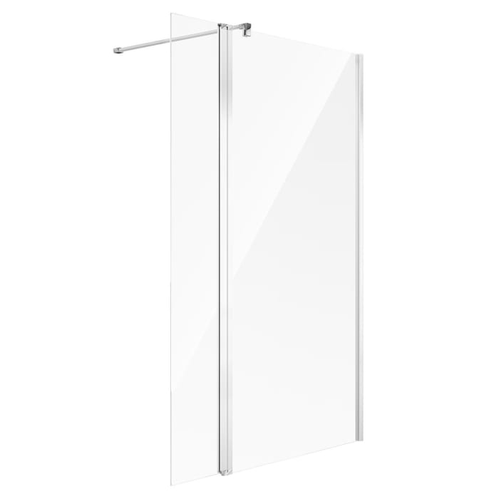 Koralle SL450 Walk-In Trennwand rechts mit Pendelelement, Typ WWPA R 120, 120 x 200 cm, für Duschwanne