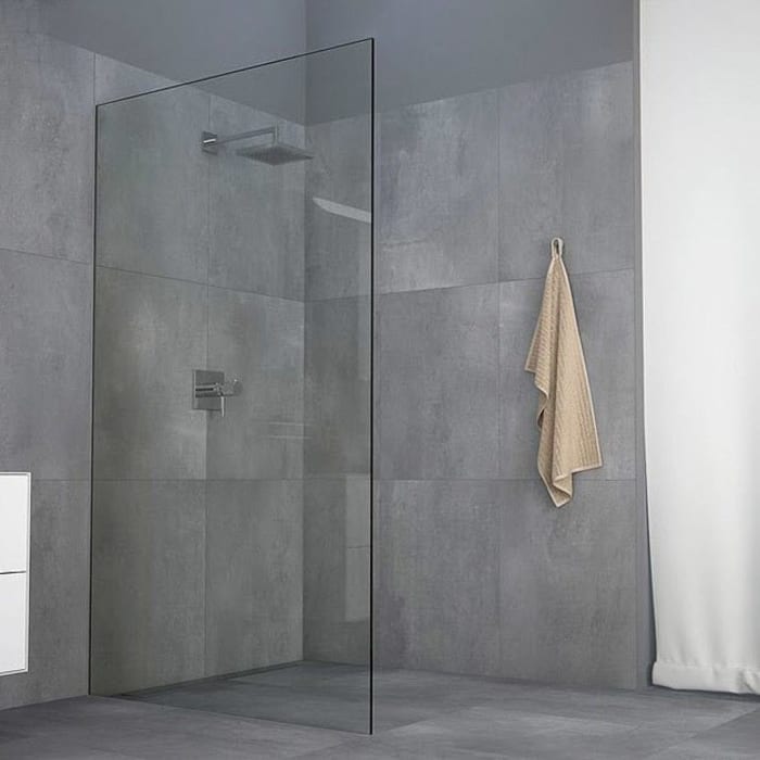 Koralle X88 Free WalkIn Duschwand mit Unterputz-Wandschiene, 120 - 162 cm