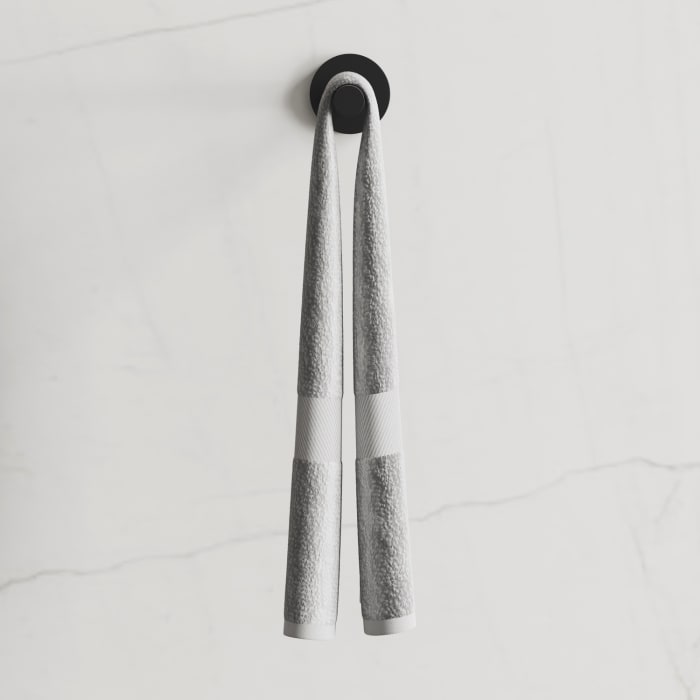 Kronenbach Lima 2.0 Black Handtuchhalter 1-armig 33 cm, starr