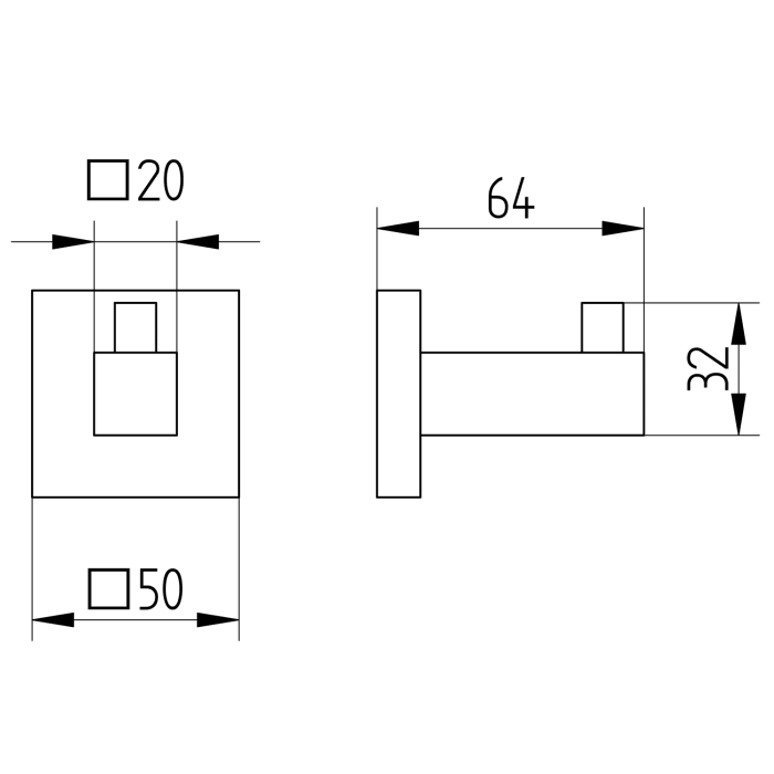 Kronenbach Quara Haken mit Konsole