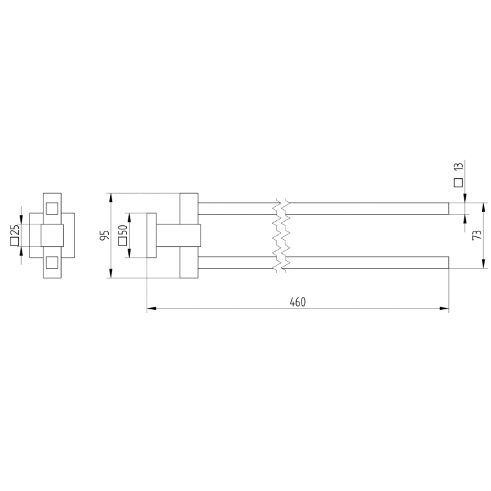 Kronenbach Quara Handtuchhalter zweiarmig