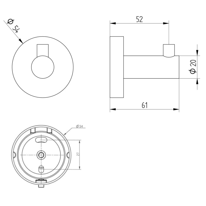 Kronenbach Radia Haken mit Konsole