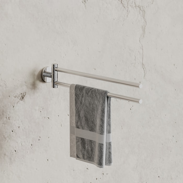 Kronenbach Radia Handtuchhalter 2-armig, schwenkbar