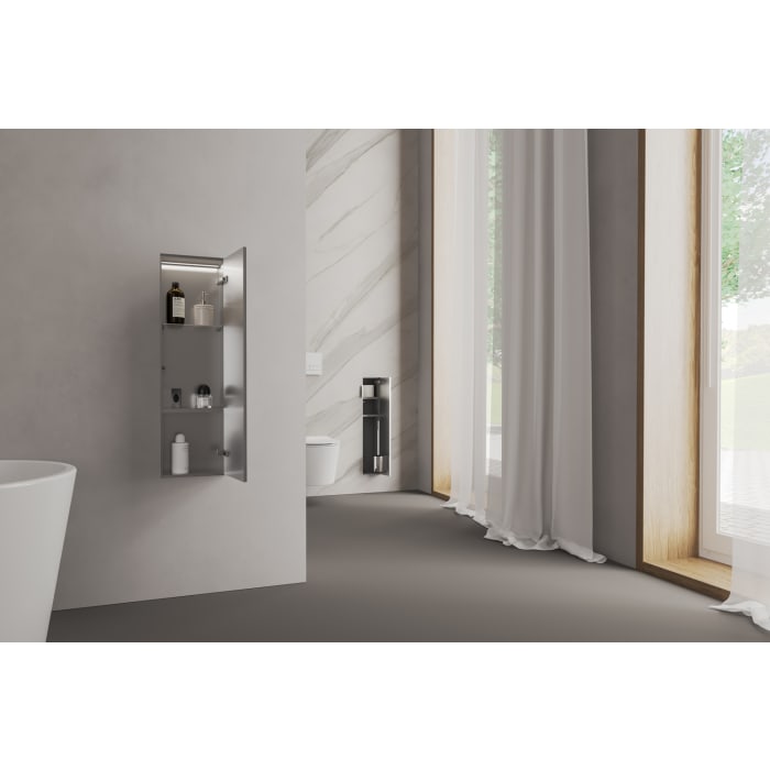 Kronenbach Cube Design WC-Modul - Unterputzmodell 15,4 x 80,3 cm, Türanschlag rechts