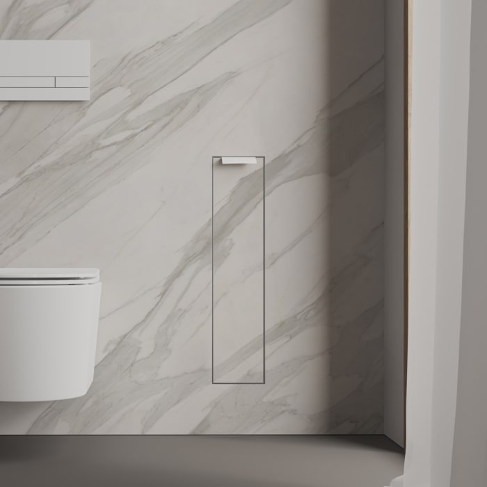 Kronenbach Cube Design WC-Modul - Unterputzmodell 15,4 x 65,8 cm, Türanschlag rechts