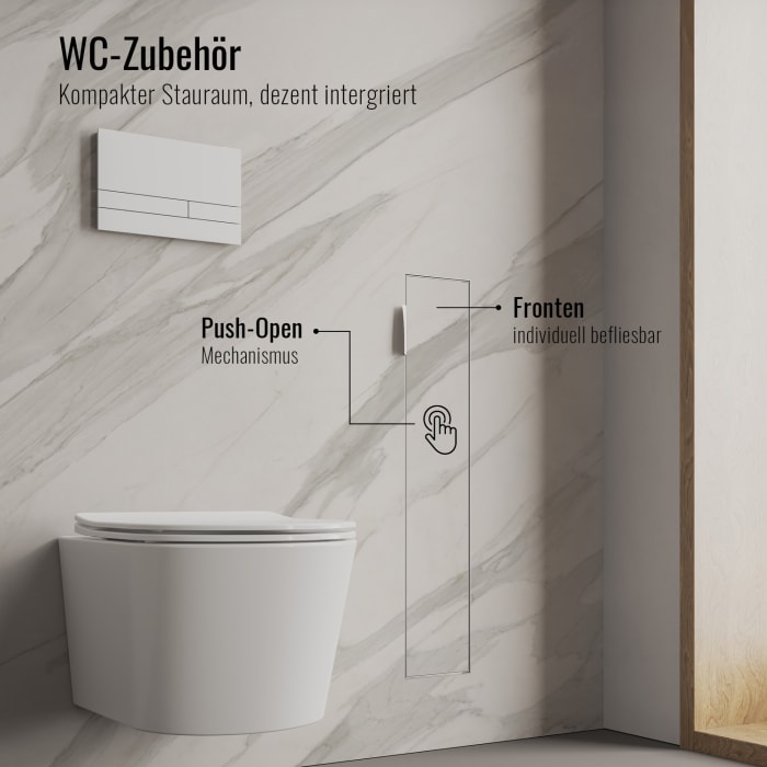 Kronenbach Cube Design Schrankmodul - Unterputzmodell 25 x 90 cm