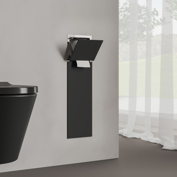 Kronenbach Cube Design WC-Modul 60 cm - Unterputz, Glasfront, Anschlag rechts