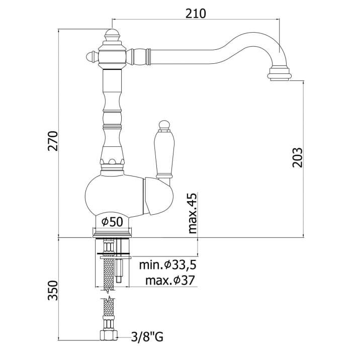 Kronenbach IOTA 2.0 Einhebel-Spültischarmatur