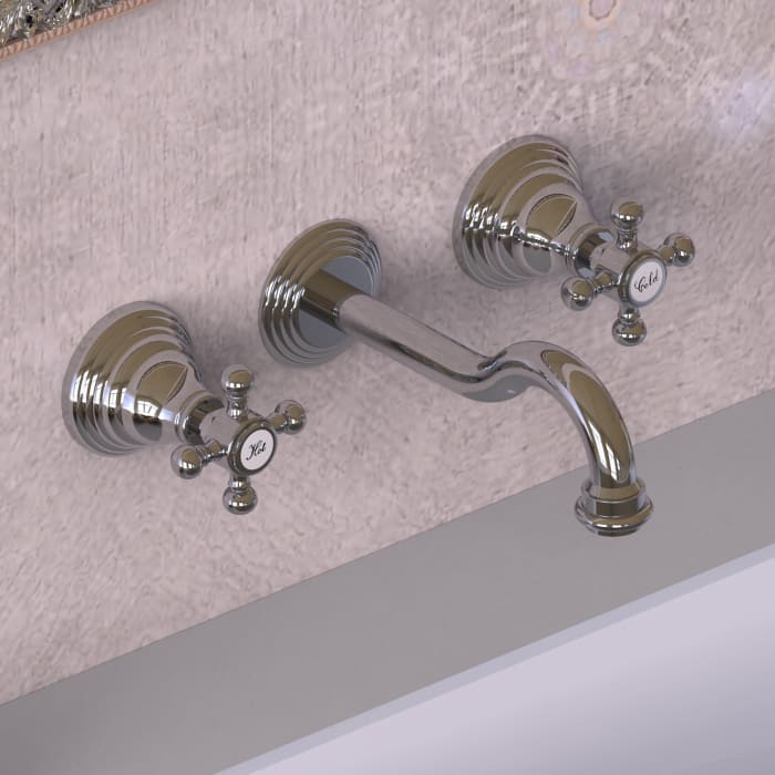 Kronenbach IOTA 2.0 Dreiloch-Waschtisch-Wandarmatur 17,5 cm