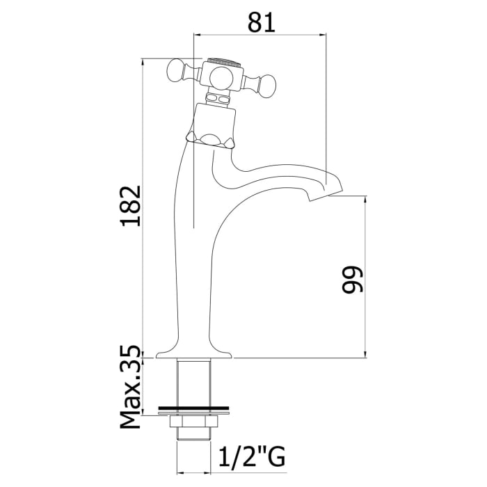 Kronenbach IOTA 2.0 Kaltwasserhahn Standventil