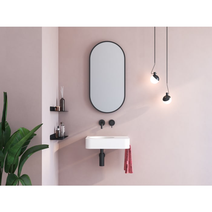 Kronenbach Lima 2.0 Black Waschtisch-Wandarmatur 17,5 cm inkl. Grundkörper