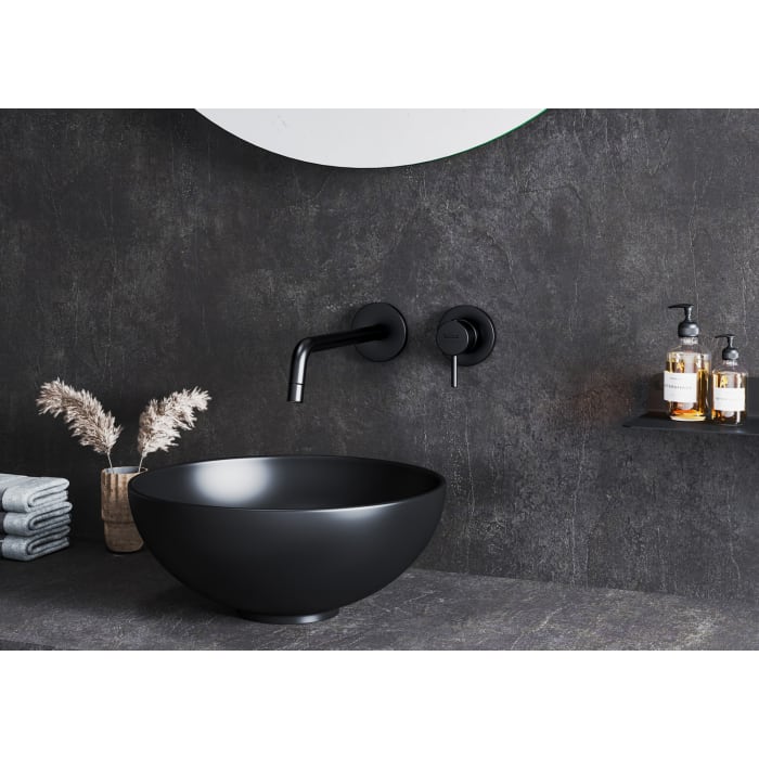 Kronenbach Lima 2.0 Black Waschtisch-Wandarmatur 17,5 cm inkl. Grundkörper