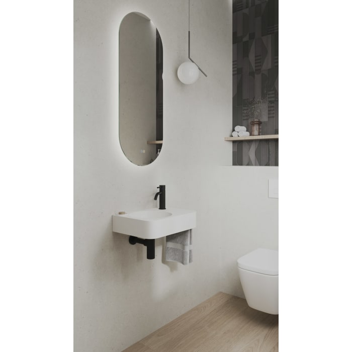 Kronenbach Lima 2.0 Black Waschtischeinhebelmischer ohne Ablaufgarnitur