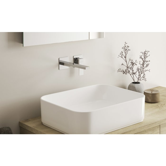 Kronenbach Quara 3.0, Set Waschtisch-Einhebelmischer Unterputz incl. Grundkörper, Ausladung 20 cm, wassersparend