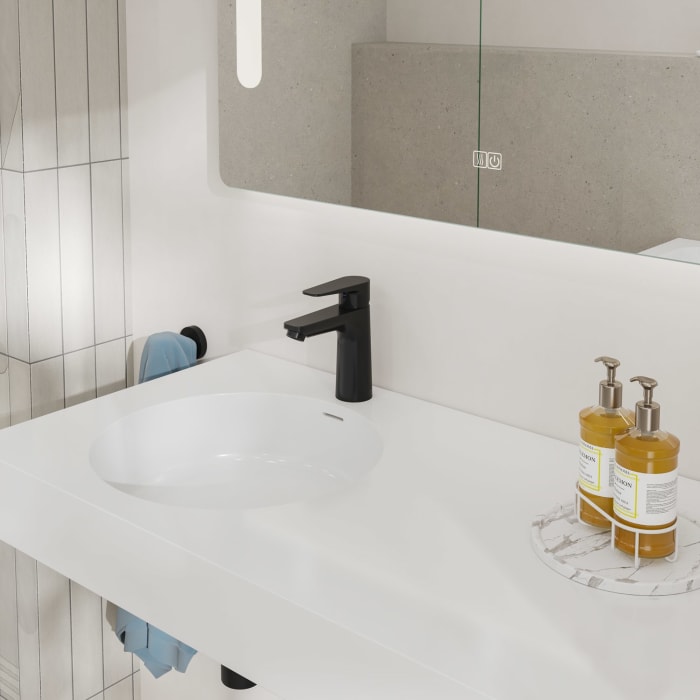 Kronenbach Radia 3.0 Montage- und Armaturenset für Waschtisch mit Unterschrank