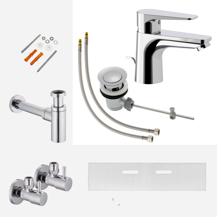 Kronenbach Radia 3.0 Montage- und Armaturenset S für Waschtisch