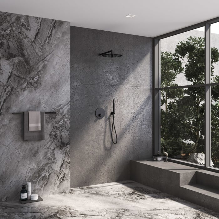 Kronenbach Smart Push Thermostat Unterputz für 1 Verbraucher, runde Ausführung