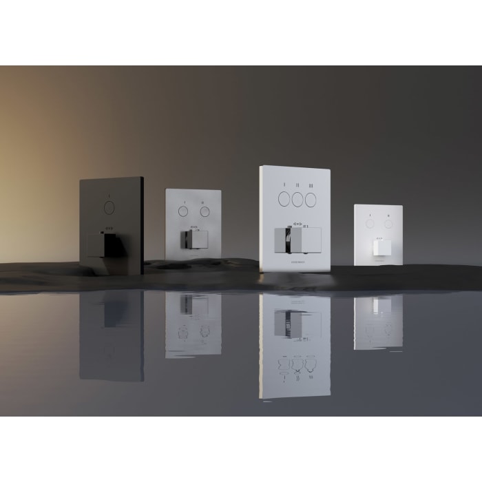 Kronenbach Smart Push Thermostat Unterputz für 1 Verbraucher, eckige Ausführung