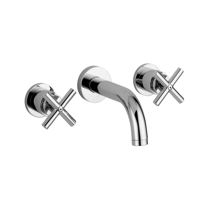 Kronenbach Zeta 2.0 Dreiloch-UP-Waschtischmischer Ausladung 18 cm