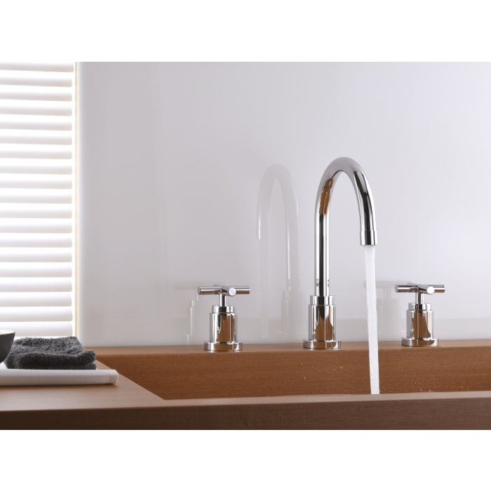 Kronenbach Zeta 2.0 Dreiloch-Waschtischmischer mit Ablaufgarnitur