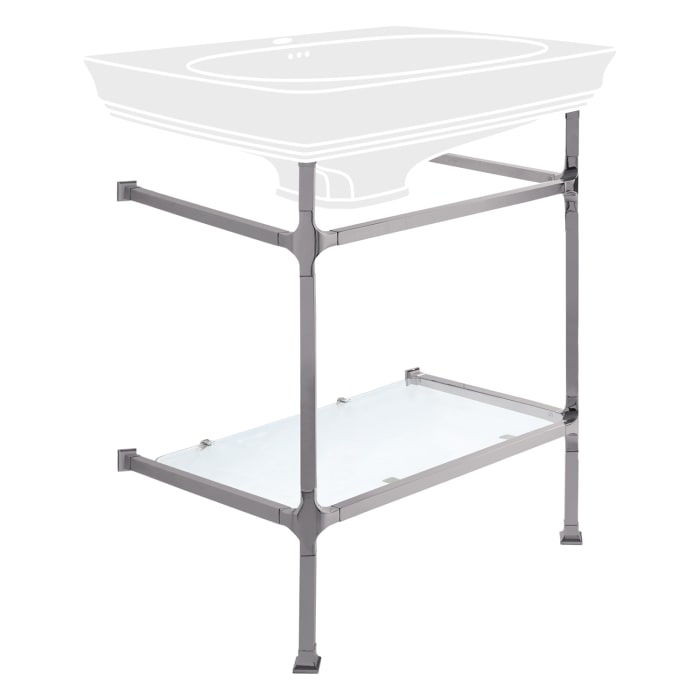 Kronenbach Zeta 2.0 Unterbaugestell mit Glasablage für Waschtisch 68 cm