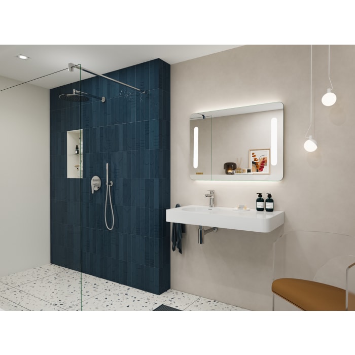 Kronenbach Stone Handwaschbecken 90 x 48 cm Becken links mit Hahnlochbohrung