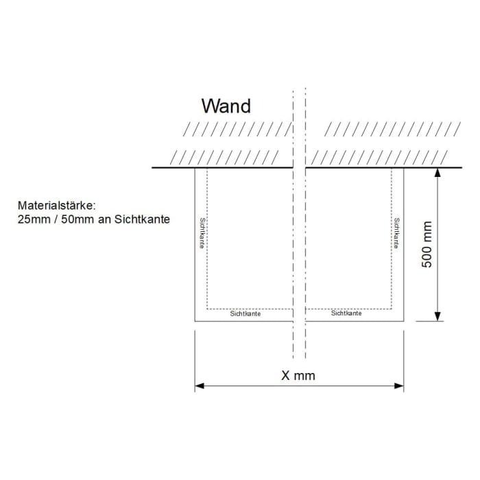 Kronenbach Stone Waschtischplatte 100 cm