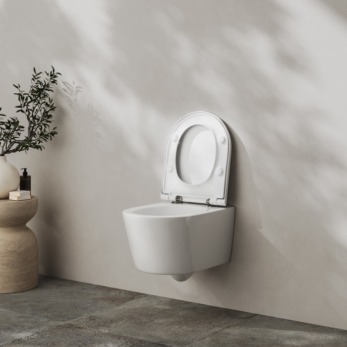 Kronenbach Tube Wand-WC kompakt, spülrandlos mit Rotationsspülung
