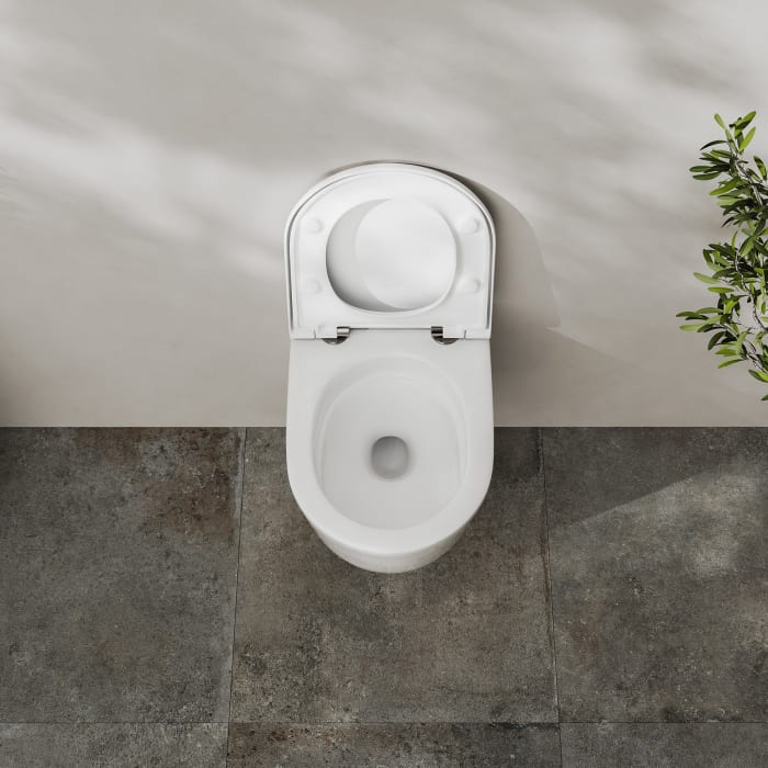 Kronenbach Tube Wand-WC kompakt, spülrandlos mit Rotationsspülung