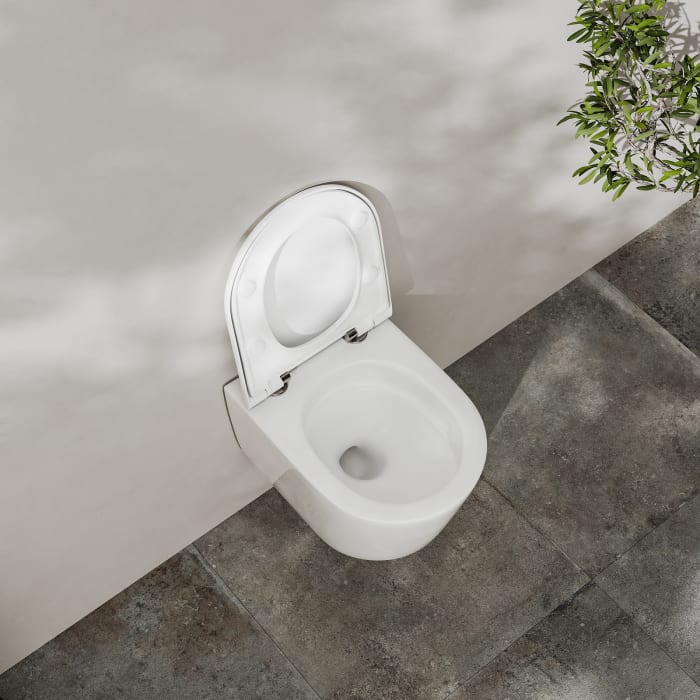 Kronenbach Tube Wand-WC kompakt, spülrandlos mit Rotationsspülung