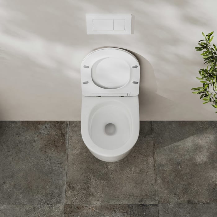 Kronenbach Tube Wand-WC kompakt spülrandlos Komplettset slim