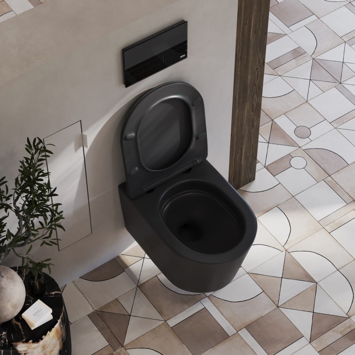 Kronenbach Tube Wand-WC spülrandlos Komplettset slim