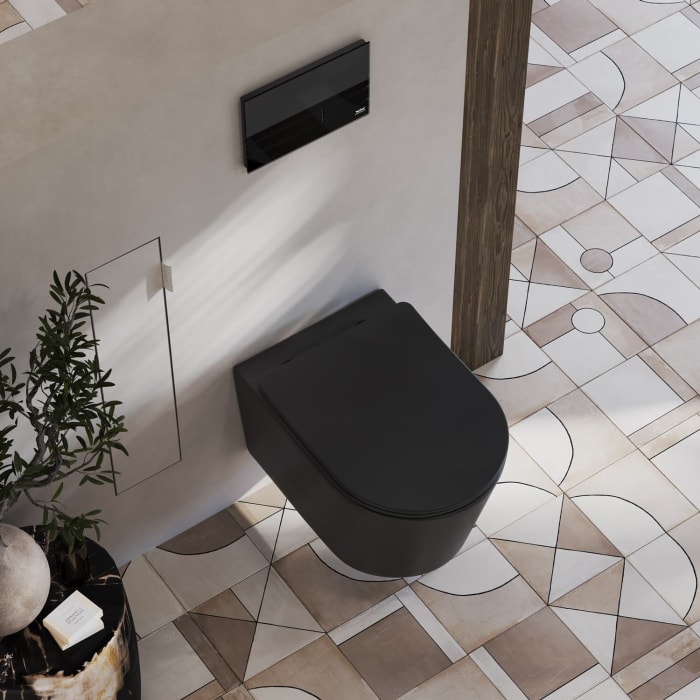 Kronenbach Tube Wand-WC spülrandlos Komplettset slim