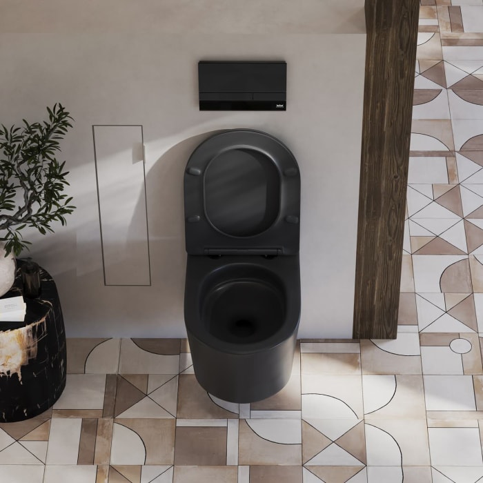 Kronenbach Tube Wand-WC spülrandlos Komplettset slim