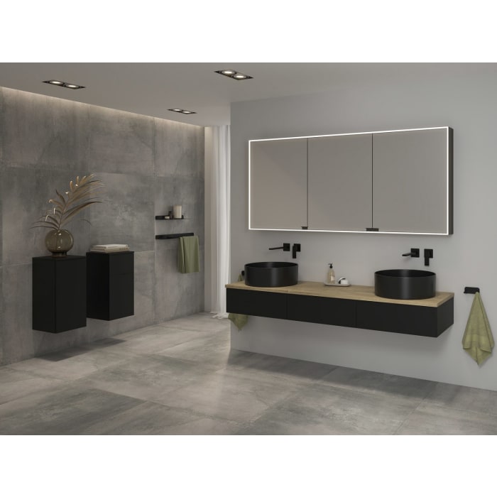 Kronenbach Cube Highboard 30 x 64,6 cm, 1 Tür, Anschlag links, mit TIP-ON