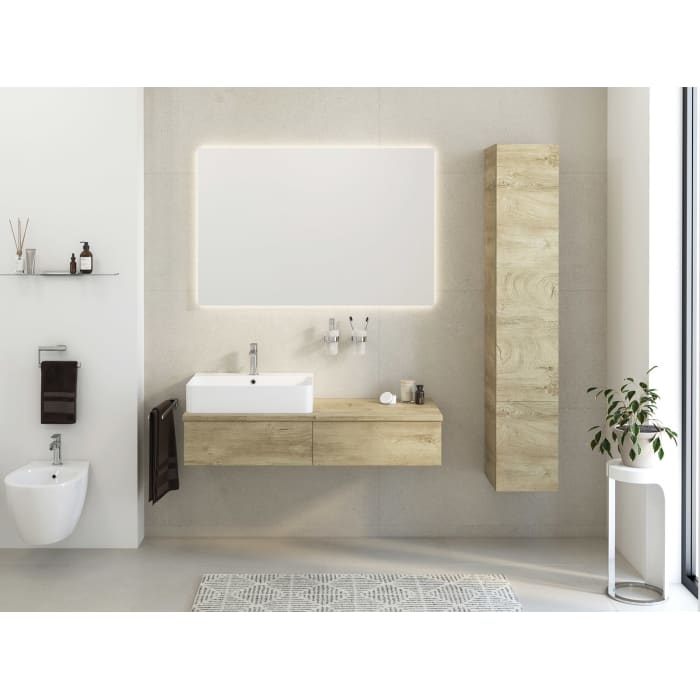 Kronenbach Cube Hochschrank 30 x 168 cm, 2 Türen, Anschlag links, mit TIP-ON