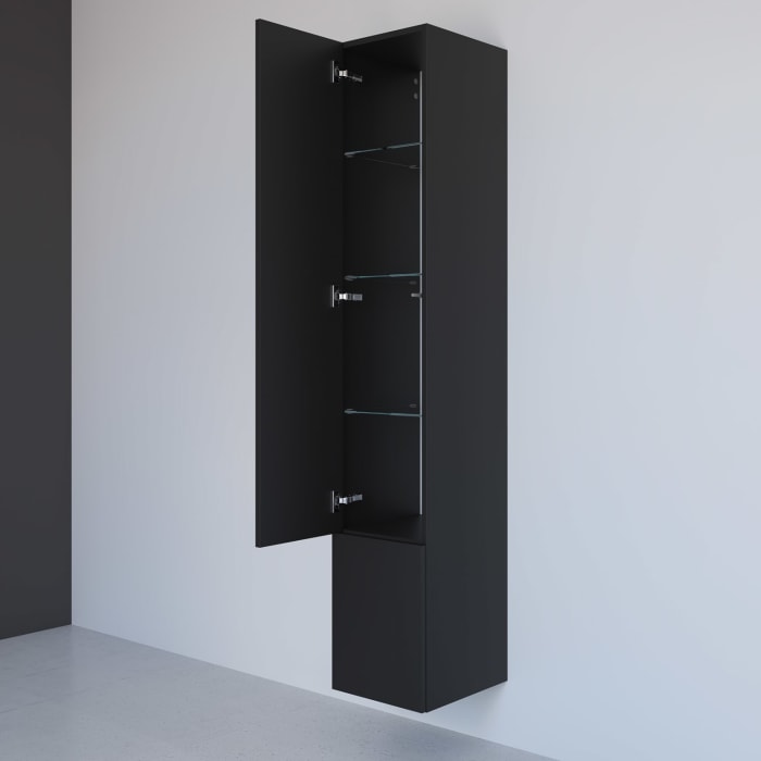 Kronenbach Cube Hochschrank 30 x 168 cm, 2 Türen, Anschlag links, mit TIP-ON