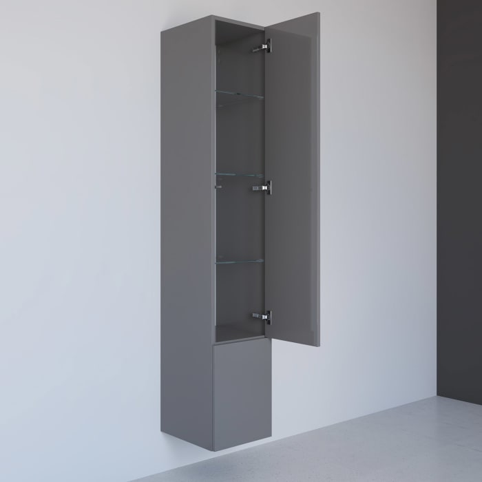 Kronenbach Cube Hochschrank 30 x 168 cm, 2 Türen, Anschlag rechts, mit TIP-ON