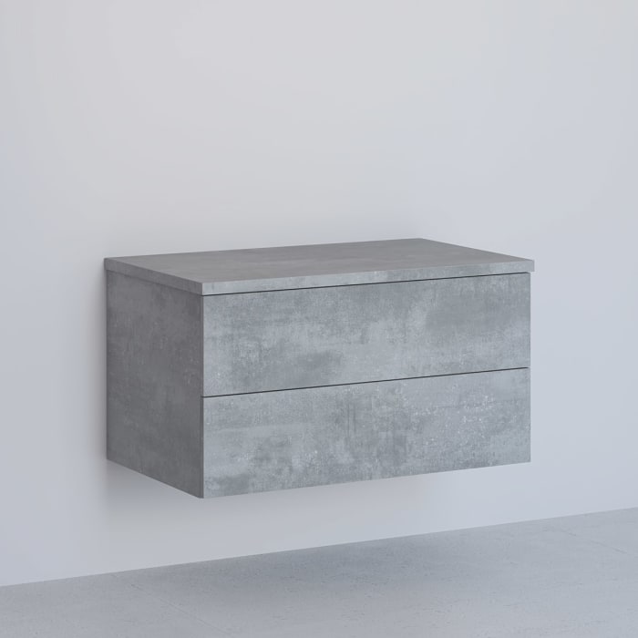 Kronenbach Cube Sideboard 81 cm mit 2 Auszügen und TIP-ON