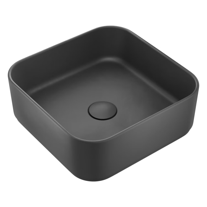 Kronenbach Cube Waschtischkonsole 81 cm mit Aufsatzwaschtisch, 1 Auszug